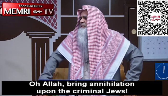 Canada: Muslim cleric prays for Allah to bring annihilation upon the ‘criminal and plundering Jews’